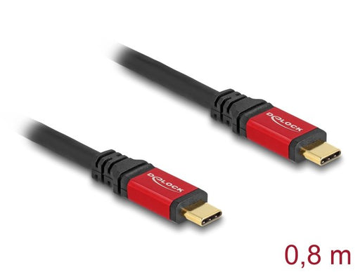 EAN 4043619806522 - DeLOCK 80652 cable USB USB4 Gen 2x2 USB C Negro, Rojo imagen 2