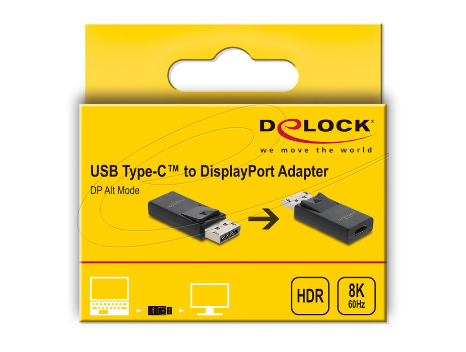 EAN 4043619610785 - DeLOCK 61078 cambiador de género para cable USB Type-C DisplayPort Negro imagen 3