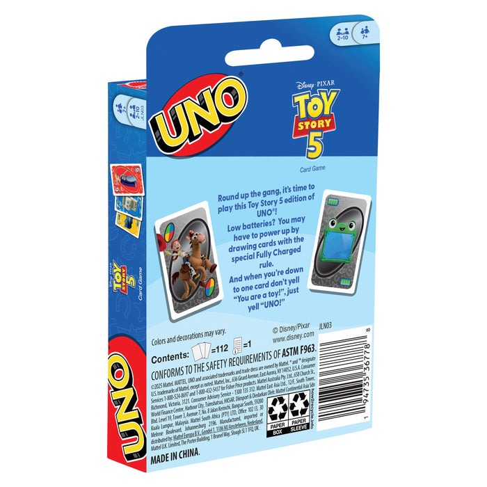 EAN 194735367788 - Mattel Games JLN03 juego de tablero UNO Disney Pixar Toy Story Perder las cartas imagen 5