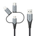 EAN 6922794752863 - Vention CQJHG cable de teléfono móvil Gris, Negro 1,5 m USB A Lightning + micro-USB B + USB C imagen 6