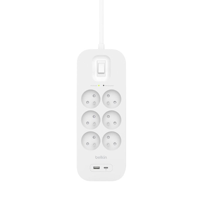 EAN 745883855575 - Belkin Connect Blanco 6 salidas AC 2 m imagen 2