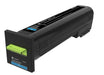 EAN 0734646586283 - Lexmark 72K2XC0 cartucho de tóner Original Cian imagen 1
