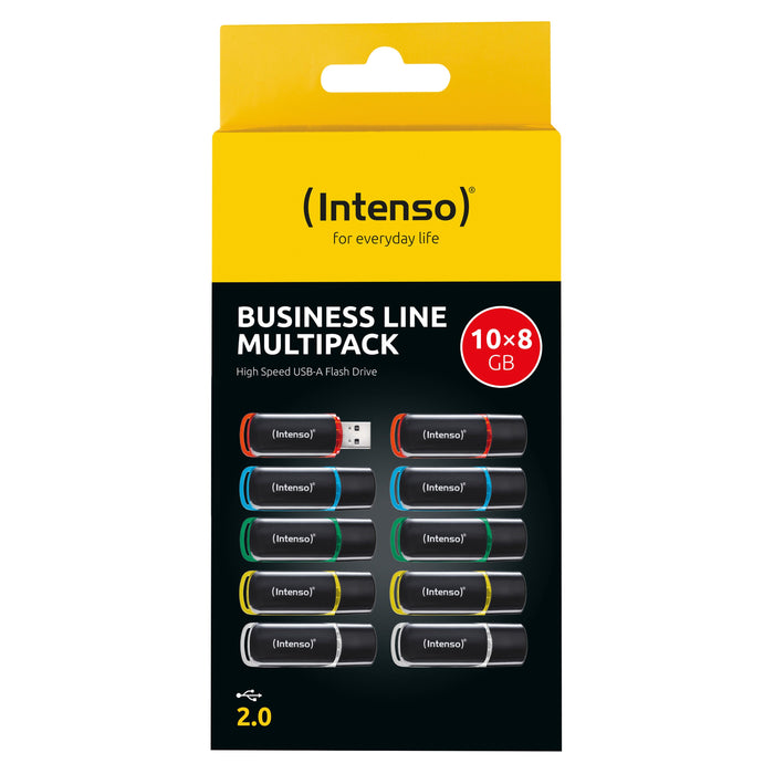 EAN 4034303038206 - Intenso 3511561 unidad flash USB 8 GB USB tipo A 2.0 Negro, Rojo, Verde, Transparente, Amarillo, Azul imagen 6