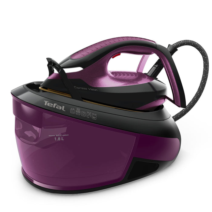 EAN 3121040086421 - Tefal Express Vision SV8152 2800 W 1,8 L Durilium AirGlide Autoclean soleplate Púrpura, Negro imagen 1