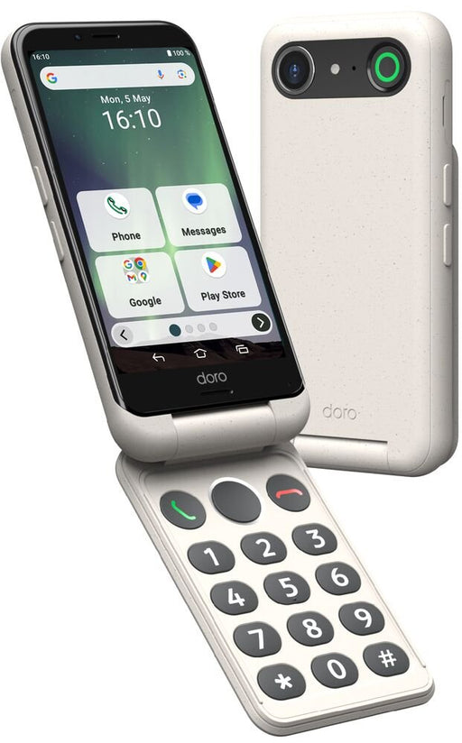 EAN 7322460088934 - Doro Aurora A20 11,4 cm (4.5") SIM doble Android 14 4G USB Tipo C 4 GB 64 GB 3000 mAh Negro, Blanco imagen 1
