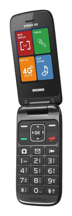 EAN 8015908810509 - Brondi Strike 4G 7,11 cm (2.8") Negro Teléfono básico imagen 2