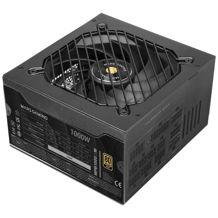 EAN 8435693110125 - Mars Gaming MPB1000SIM unidad de fuente de alimentación 1000 W 24-pin ATX ATX Negro imagen 2