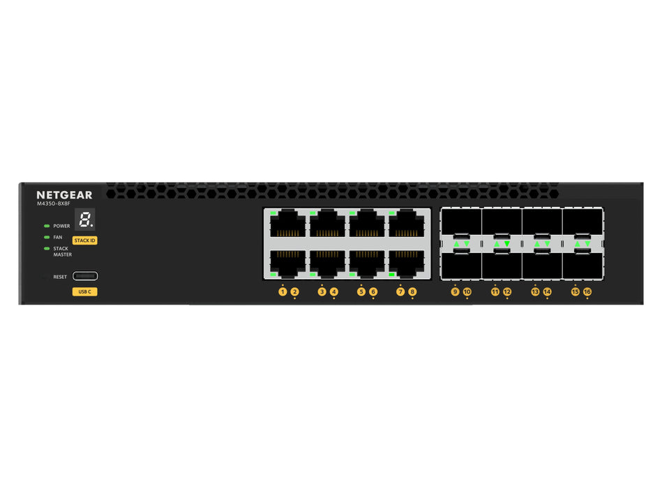 EAN 0606449161472 - NETGEAR M4350-8X8F Gestionado L3 10G Ethernet (100/1000/10000) 1U Negro imagen 4