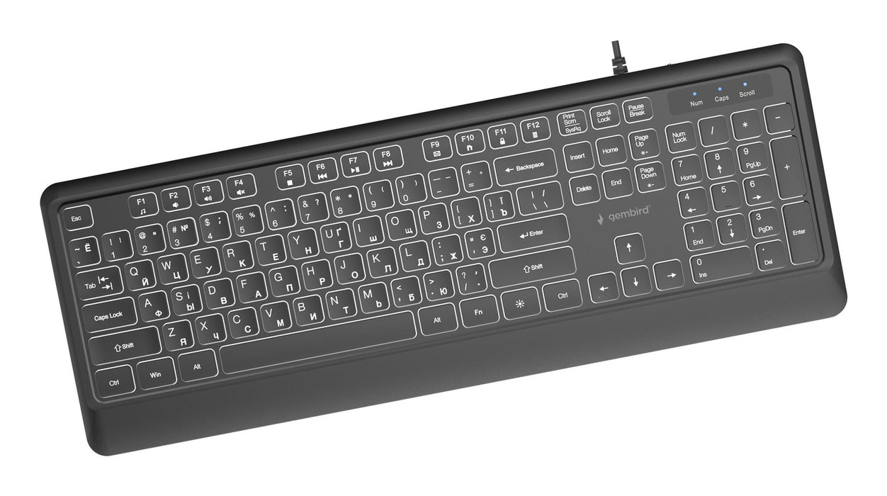 EAN 8716309137102 - Gembird KB-UML-04-CYRL teclado Universal USB QWERTY Internacional de EE.UU., Ucranio, Ruso Negro imagen 3