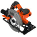 EAN 5035048655078 - Black & Decker CS1550-QS sierra circular portátil 19 cm Negro, Naranja 5500 RPM 1500 W imagen 1
