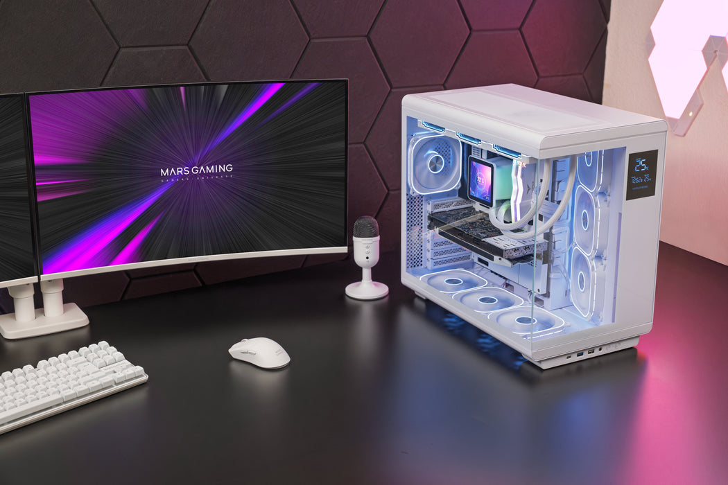 EAN 8435693115229 - Mars Gaming MCREVPROW carcasa de ordenador Midi Tower Blanco imagen 13