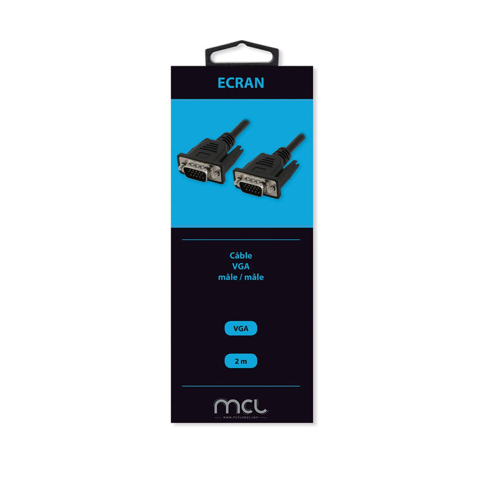 EAN 3700224735739 - MCL MC340EZ-2M cable VGA VGA (D-Sub) Negro imagen 2