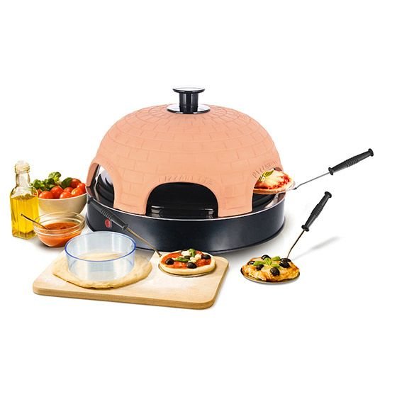 EAN 7333282000769 - Emerio PO-115984 fabricante de pizza y hornos 6 Pizza(s) 1200 W Negro, Naranja imagen 5