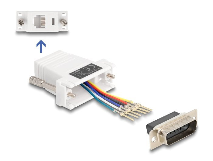 EAN 4043619670833 - DeLOCK 67083 cambiador de género para cable D-Sub 15 RJ12 Blanco imagen 1