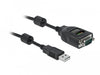 EAN 4043619904976 - DeLOCK 90497 cable de serie Negro 2 m USB tipo A RS-232 DB9 imagen 1