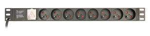 EAN 8716309116794 - Gembird EG-PDU-014-FC14 unidad de distribución de energía (PDU) 8 salidas AC 1U Negro imagen 1