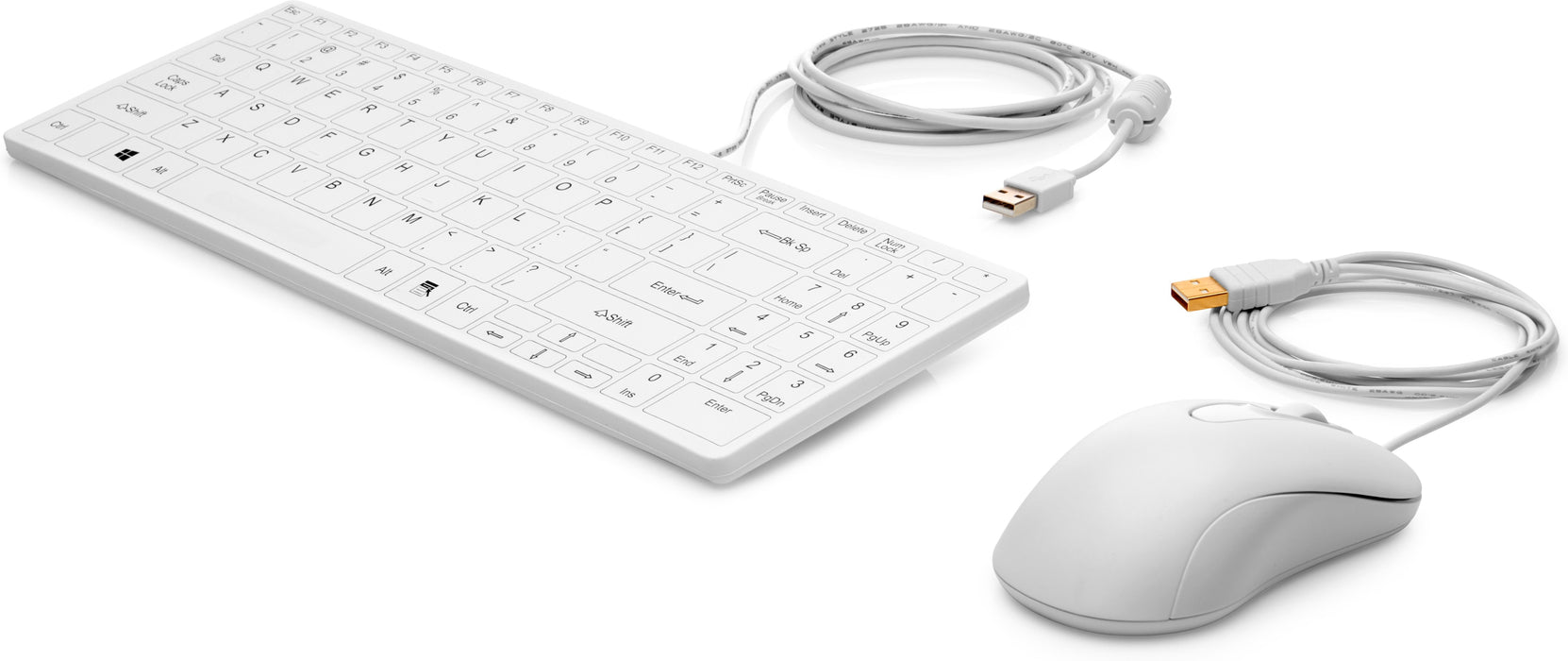 EAN 5715063537282 - HP USB Keyboard and Mouse Healthcare Edition teclado Ratón incluido Médico Blanco imagen 1