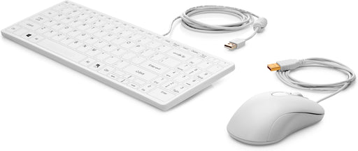 EAN 5715063537282 - HP USB Keyboard and Mouse Healthcare Edition teclado Ratón incluido Médico Blanco imagen 1