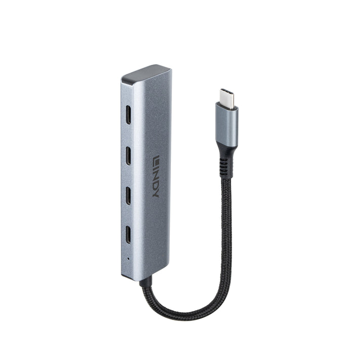 EAN 4002888434140 - Lindy 43414 hub de interfaz USB 3.2 Gen 2 (3.1 Gen 2) Type-C 10000 Mbit/s Gris imagen 3