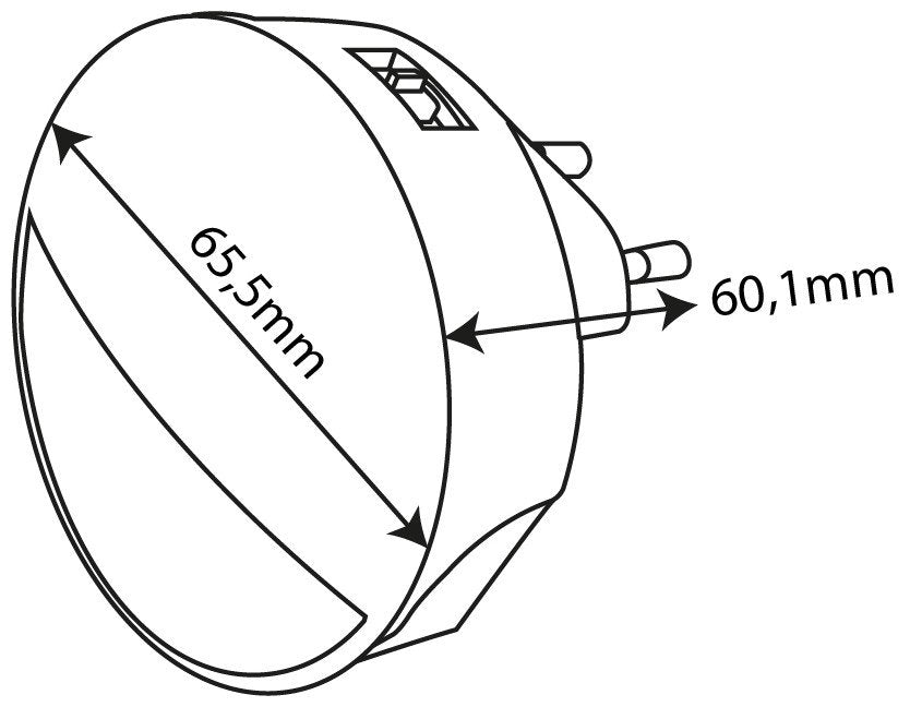 EAN 5999097995908 - Entac ENL-0.8W-CDS luz nocturna Luz de noche con enchufe o Luz quitamiedos con enchufe imagen 7