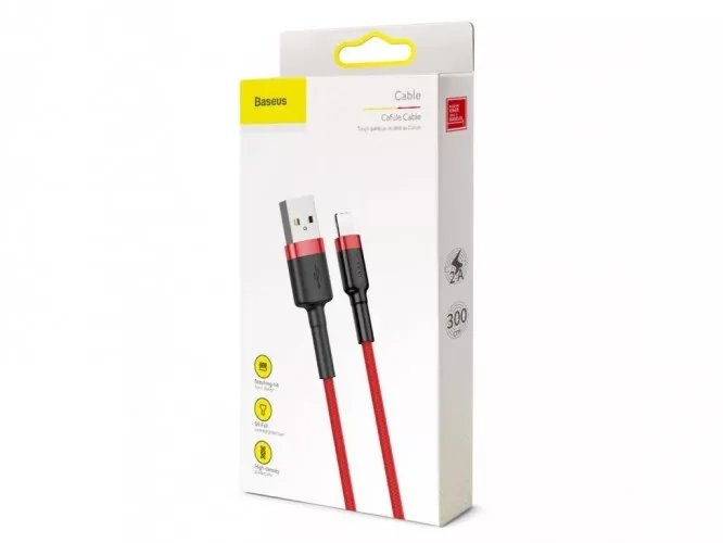 EAN 6953156296299 - Baseus CALKLF-R09 cable de conector Lightning 3 m Rojo imagen 4