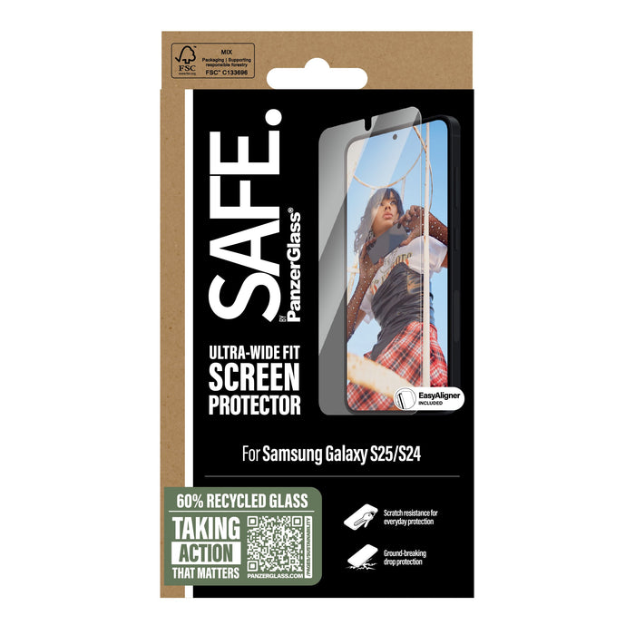 EAN 5715685017636 - PanzerGlass SAFE. by ® Screen Protector Samsung Galaxy S25 | S24 | Ultra-Wide Fit w. EasyAligner Protecto imagen 3