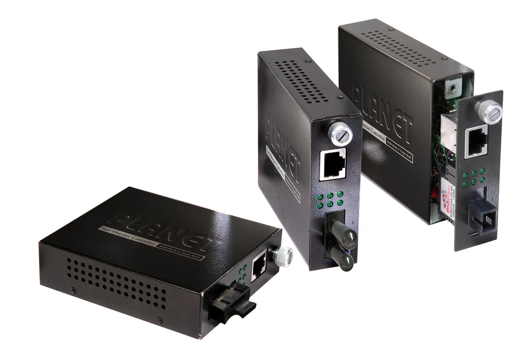 EAN 4711213686771 - PLANET FST-802 convertidor de medio 100 Mbit/s 1310 nm Multimodo Negro imagen 2