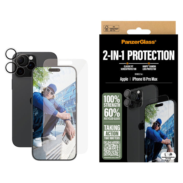 EAN 5715685011344 - PanzerGlass ® 2-in-1 Bundle iPhone 16 Pro Max Protector de pantalla Apple 1 pieza(s) imagen 2