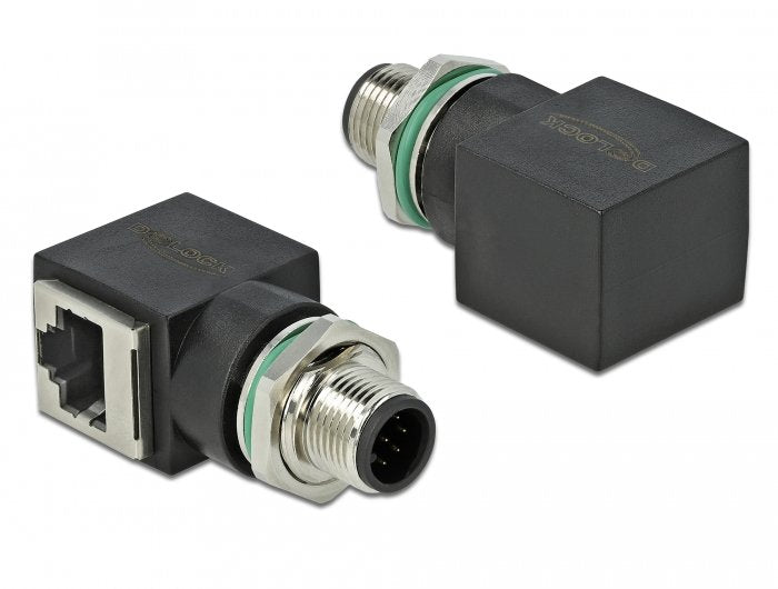 EAN 4043619663156 - DeLOCK 66315 cambiador de género para cable M12 RJ45 Negro imagen 1