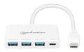 EAN 0766623168434 - Manhattan 168434 hub de interfaz USB 3.2 Gen 1 (3.1 Gen 1) Type-C 5000 Mbit/s Blanco imagen 3