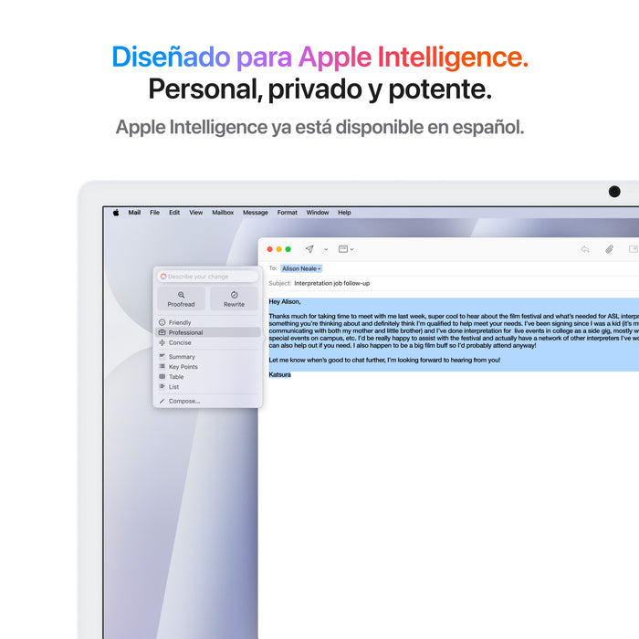 EAN 0195949594861 - Apple iMac Apple M M4 59,7 cm (23.5") 4480 x 2520 Pixeles PC todo en uno 16 GB 256 GB SSD macOS Sequoia W imagen 5