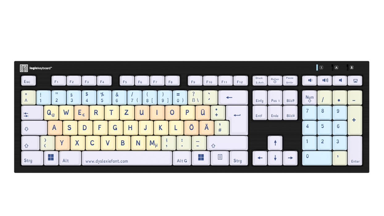 EAN 5707795020576 - Logickeyboard Nero teclado Hogar / Oficina USB QWERTZ Alemán Negro, Blanco imagen 1