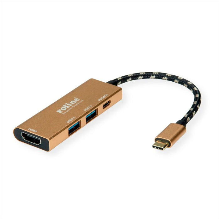 EAN 7630049616400 - ROLINE 12.02.1119 base para portátil y replicador de puertos Alámbrico USB 3.2 Gen 2 (3.1 Gen 2) Type-C O imagen 1