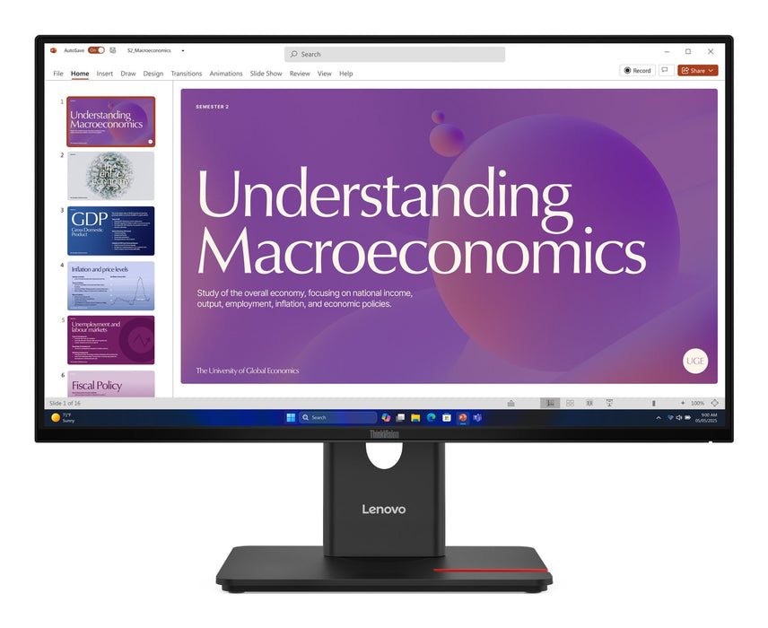 EAN 0198156726247 - Lenovo ThinkVision T24D-40 pantalla para PC 60,5 cm (23.8") 1920 x 1080 Pixeles Full HD LCD Negro imagen 1