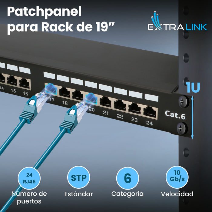 EAN 5902560369830 - Extralink EX.9830 panel de parcheo 1U imagen 14