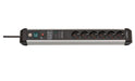 EAN 4007123677108 - Brennenstuhl 1391010601 base múltiple 5 m 6 salidas AC Interior Negro, Plata imagen 1