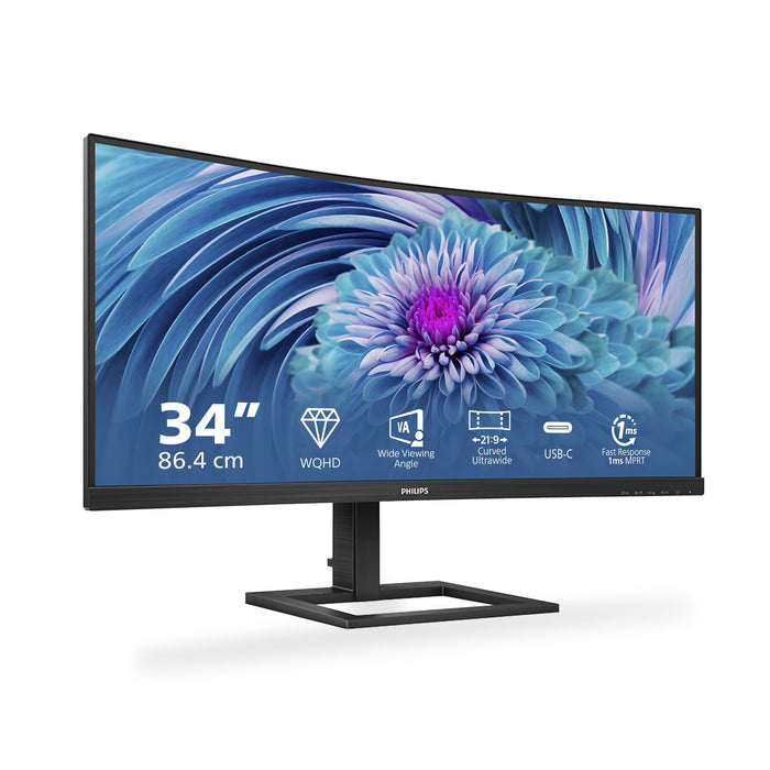 EAN 8712581770662 - Philips E Line 346E2CUAE/00 pantalla para PC 86,4 cm (34") 3440 x 1440 Pixeles Wide Quad HD+ LCD Negro imagen 2