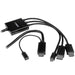 EAN 0065030862844 - StarTech.com DPMDPHD2HD adaptador de cable de vídeo DisplayPort + Mini DisplayPort + HDMI HDMI + USB Negr imagen 1