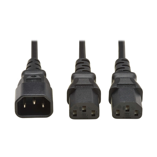 EAN 37332280985 - Eaton P004-02M-2C13EU cable de transmisión Negro 2 m IEC C14 IEC C13 imagen 1
