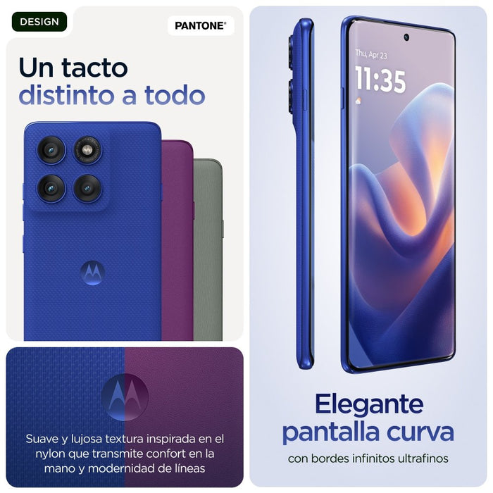EAN 0840023288876 - Motorola edge 60 pro 16,9 cm (6.67") SIM doble Android 15 5G USB Tipo C 12 GB 512 GB 6000 mAh Azul imagen 16