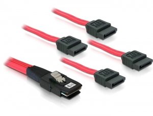 EAN 4043619830749 - DeLOCK Sata 4x 1m cable SCSI Rojo imagen 1