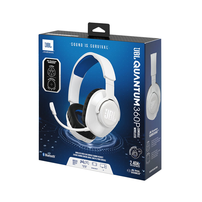 EAN 6925281960802 - JBL Quantum 360P Auriculares Inalámbrico Diadema Juego USB Tipo C Bluetooth Azul, Blanco imagen 10