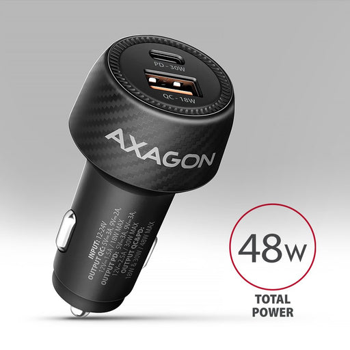 EAN 8595247909121 - Axagon PWC-PQ48 cargador de dispositivo móvil Universal Negro Encendedor de cigarrillos Carga rápida Auto imagen 2