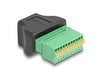 EAN 4043619662449 - DeLOCK 66244 cambiador de género para cable 11 pin terminal block Negro, Verde imagen 2