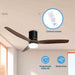 EAN 8426156017693 - Grunkel SKYWIND-52WN ventilador Negro, Marrón imagen 5