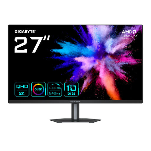 EAN 4719331874780 - GIGABYTE GO27Q24 pantalla para PC 68,6 cm (27") 2560 x 1440 Pixeles Quad HD QD-OLED Negro imagen 1