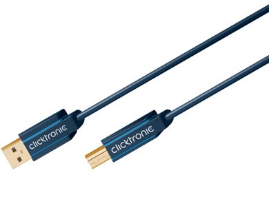 EAN 4040849700972 - ClickTronic 3m USB 2.0 A/B m/m cable USB USB A USB B Azul imagen 1
