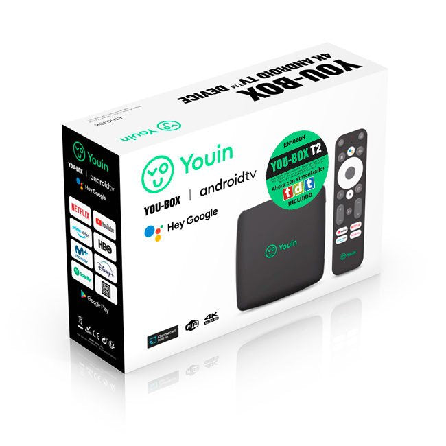 EAN 8434127502864 - Youin EN1060K convertidor de Smart TV Negro 4K Ultra HD 8 GB Wifi Ethernet imagen 4