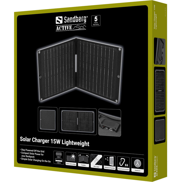 EAN 5705730421426 - Sandberg 421-42 cargador de dispositivo móvil Universal Negro Solar Exterior imagen 7