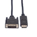 EAN 7611990197279 - ROLINE 11.04.5619 adaptador de cable de vídeo 1,5 m DisplayPort DVI-D Negro imagen 3
